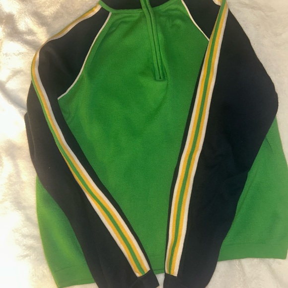 Talbots Green and Black Zip-Up Sweater - Picture 4 of 5